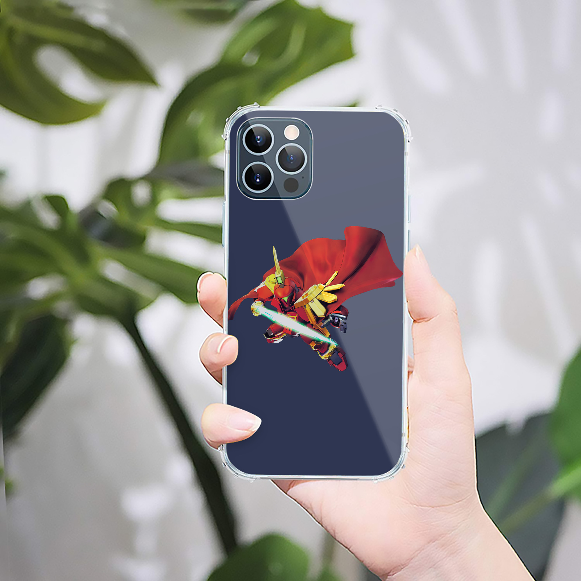 （画像用） 機動戦士ガンダム Mobile Suit Gundam 【iPhone 12シリーズ対応】透明スマホケース（クリアソフトケース）
